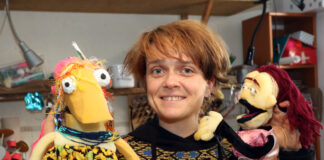 Luise Wonneberger in ihrem Atelier in Leipzig. Foto: André Kempner