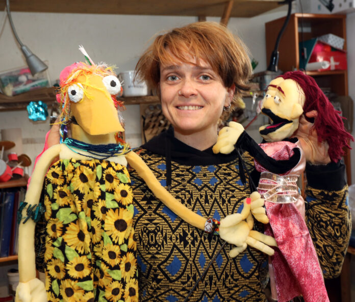 Luise Wonneberger in ihrem Atelier in Leipzig. Foto: Andr&eacute; Kempner