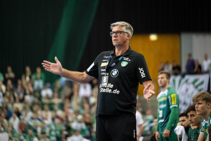 GER, Handball, 1.Bundesliga, SC DHfK Leipzig vs Hamburger SV (HSV), 19.05.2025 Seine Zeit in Leipzig ist vorbei: Cheftrainer Rúnar Sigtryggsson. Foto: Christian Modla