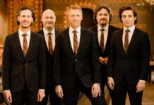 Das Vokalensemble amarcord ist am 29. August mit dem Bandoneonisten Arne Glorvigen in der Eilen- burger Nikolaikirche zu Gast. Foto: Anne Hornemann