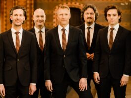 Das Vokalensemble amarcord ist am 29. August mit dem Bandoneonisten Arne Glorvigen in der Eilen- burger Nikolaikirche zu Gast. Foto: Anne Hornemann