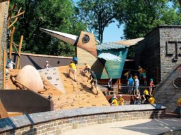 Feiert den zehnten Geburtstag: Der B&auml;renburg-Spielplatz im Leipziger Zoo. Foto: Unikatum