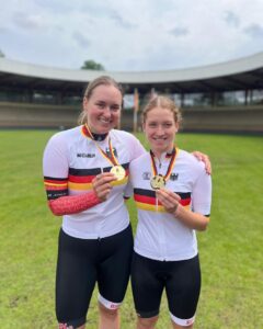 Die Leipzigerin Jenny Hofmann vom SC DHfK mit der sehbehinderten Parasportlerin Johanna Recktenwald. Foto: privat