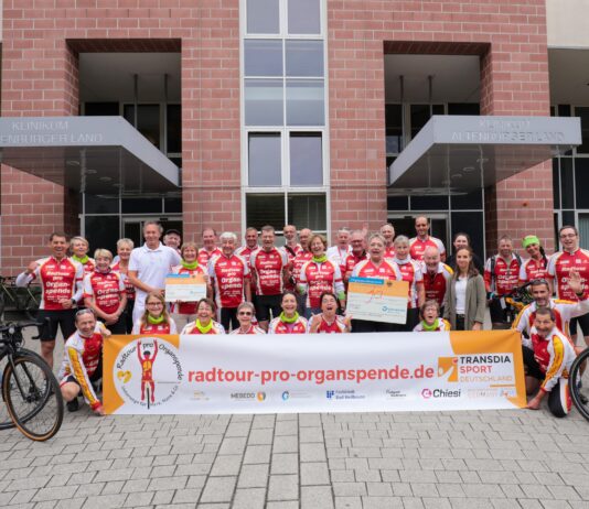 Radtour pro Organspende Station Klinikum Altenburger Land. Foto: Jens Paul Taubert