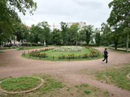 Der Stephanieplatz in Reudnitz an der Dresdner Stra&szlig;e soll f&uuml;r Millionen saniert werden. Foto: Felix Posner