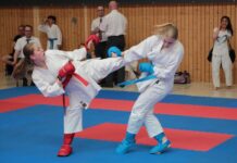 Erfolgreich auf der heimischen Tatami: Ella-Sophia Nebel schaffte bei den 12. Thuringia-Karate-Open acht Podestplatzierungen. Foto: PM