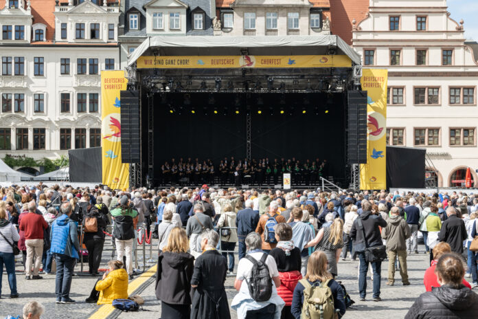 Chorfest 2022 Das Chorfest zeigt 2022 das sangesfreudige Leipzig – nun kommt im nächsten Jahr mit chor.com das nächste entsprechende Event in die Messestadt. Foto: Christian Modla