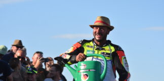 Didier Grams in Frohburg als er sich einen Scherz mit den Zuschauern erlaubt hat, typisch Didier Foto: Doreen M&uuml;ller-Uhlig