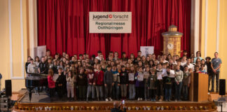 Sieger des Regionalwettbewerbs „Jugend forscht“ Ostthüringen im Rositzer Kulturhaus
