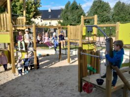 Die neuen Spielger&auml;te auf dem Spielplatz Selka erfreuen sich gro&szlig;er Beliebtheit. Foto: PM