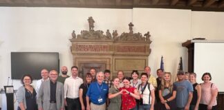 Die Delegation aus Hickory schaute auch im Altenburger Rathaus vorbei. Foto: Franziska Ebert