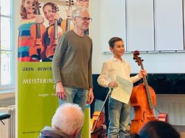 Anton Dietze beim conTakt-junior Wettbewerb, Foto: privat