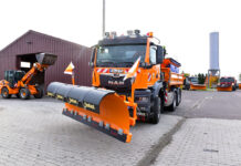 Nordsachsens Winterdienst ist startklar, so auch in der Straßenmeisterei Eilenburg. Foto: Alexander Bley/Landratsamt Nordsachsen