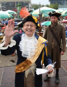 Erwin Leister war lange Zeit als Marktmeister auf dem Leipziger Markt zugegen. Foto: André Kempner