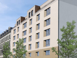So wird der Neubau mit 17 Wohnungen aussehen, den die Bundesanstalt f&uuml;r Immobilienaufgaben (Bima) jetzt in der Leipziger Ludwig-Erhard-Stra&szlig;e baut. Als Mieter einziehen sollen dann Besch&auml;ftigte des Zoll, der Bundespolizei und der Bundeswehr. Grafik: Bima