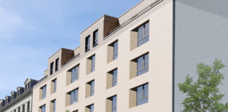 So wird der Neubau mit 17 Wohnungen aussehen, den die Bundesanstalt f&uuml;r Immobilienaufgaben (Bima) jetzt in der Leipziger Ludwig-Erhard-Stra&szlig;e baut. Als Mieter einziehen sollen dann Besch&auml;ftigte des Zoll, der Bundespolizei und der Bundeswehr. Grafik: Bima