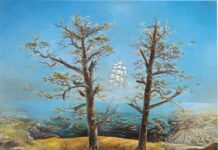 Bad Lausicker Künstler zeigt seine Arbeiten in Grimma "Robinson von Haselbach" heißt diese Arbeit von Wilfried Falkenthal von 1976, die ebenfalls in der Rathausgalerie in Grimma zu sehen sein wird. Foto: Burga Marx