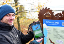 Multimediale Entdeckertour am Werbeliner See Franz Jäger vom NSG-Team präsentiert die neue App