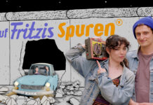 Leipiger Doku-Serie „Auf Fritzis Spuren“ bekommt einen Emmy Sie sind die Hosts einer Emmy-gekrönten Serie: Julian Janssen und Anna Shirin Habedank begleiten durch die Animadok-Reihe „Auf Fritzis Spuren“. Foto: MDR/WDR/Balancefilm