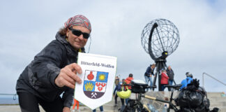 Seine Radreise durch die Arktis f&uuml;hrte Thomas Meixner bis ans Nordkap. Foto: privat