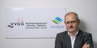 Lutz Kunath, Gesch&auml;ftsf&uuml;hrer des Versorgungsverbandes Grimma-Geithain und der Kommunale Wasserwerke Grimma-Geithain GmbH, ist jetzt in den Ruhestand gegangen. Foto: Heiko Rebsch