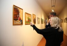 Die Montagsmaler feiern ihren 20. Geburtstag mit einer Ausstel- lung im Landratsamt in Borna. Foto: PM