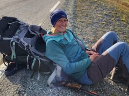 Auf gro&szlig;er Tour: Jessika Klatt auf ihrem Abenteuer durch Norwegen. Foto: privat