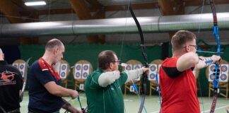 Deutsche Meisterschaften des DBSV im Bogenschie&szlig;en ohne Visier im D&ouml;belner Wel Wel. Foto: Anne Eichhorn