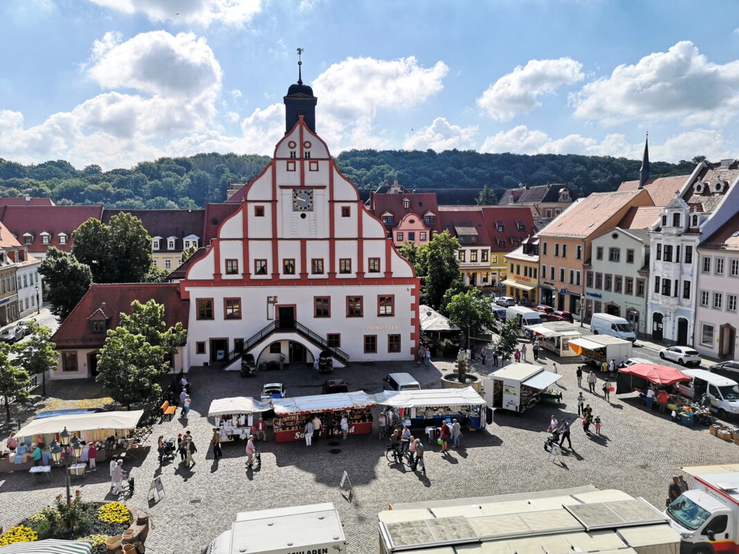Der Grimmaer Frischemarkt startet in die neue Saison. Foto: Natalie Rieche