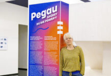 Christiane K&ouml;nig vom Jugend- b&uuml;ro bei der Ausstellungser&ouml;ff- nung im Grassi-Museum . Foto: Diakonie Leipziger Land