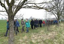Mehr als 60 Interessierte haben an der 1. &ouml;ffentlichen Fr&uuml;hlingswanderung der Wanderabteilung des ESv Delitzsch teilgenommen. Foto: Olaf Rabe