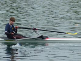 Georg Qua&szlig; (13) nach dem 3000-Meter-Langstreckenrennen