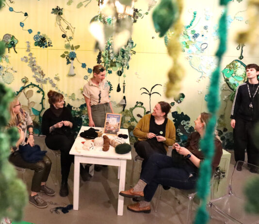 Das aktuelle Fadenatelier im Museum f&uuml;r Bildende K&uuml;nste