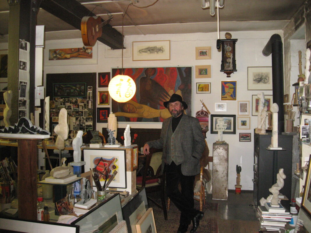 Günther Huniat im Atelier