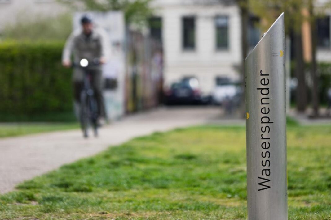 Trinkbrunnen im Lene-Voigt-Park