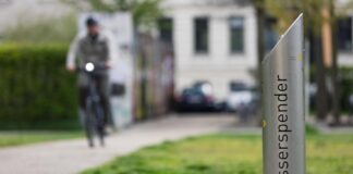 Erfrischungen auf Knopfdruck: Trinkbrunnen wieder in Betrieb Trinkbrunnen im Lene-Voigt-Park