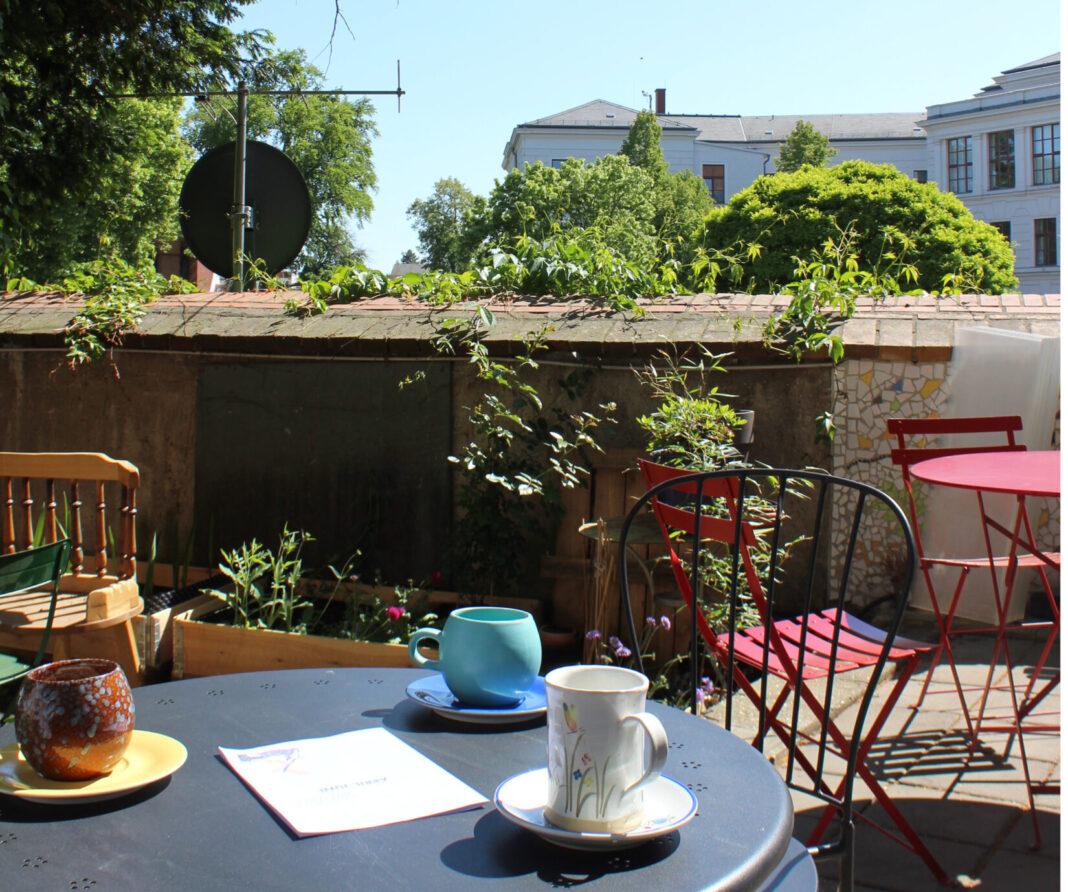 Das Gartencaf&eacute; am Domplatz in Wurzen hat wieder dienstags und mittwochs ge&ouml;ffnet. Foto: D5