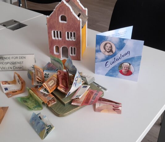 B&auml;rbel Pinnow hatte ihre Geburtstagsg&auml;ste gebeten, eine Spende f&uuml;r den Hospizdienst zu geben. Am Ende kamen 775 Euro zusammen. Foto: Andreas Bechert