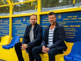 Trainer Torsten Ziegner (r.) und Gesch&auml;ftsf&uuml;hrer Toni Wachsmuth. Foto: 1. FC Lok