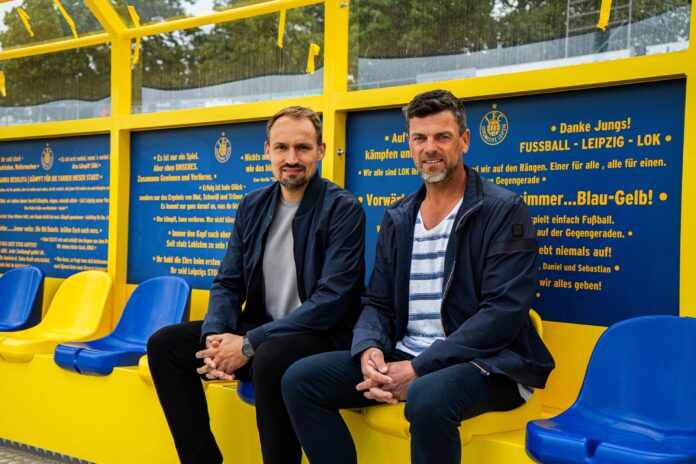 Trainer Torsten Ziegner (r.) und Gesch&auml;ftsf&uuml;hrer Toni Wachsmuth. Foto: 1. FC Lok