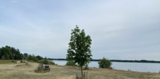 Die Sprottaer Bucht an der Eilenburger Kiesgrube ist f&uuml;r viele Einwohner zu einem Ort der Ruhe und Erholung geworden. Foto: Nannette Hoffmann