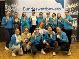 Die Tanzklasse 9 sowie Erwachsenklasse 2 holten mit &bdquo;Tempora fatalia&ldquo; einen zweiten Platz. Foto: privat