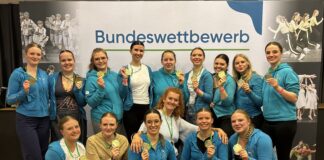 Die Tanzklasse 9 sowie Erwachsenklasse 2 holten mit &bdquo;Tempora fatalia&ldquo; einen zweiten Platz. Foto: privat