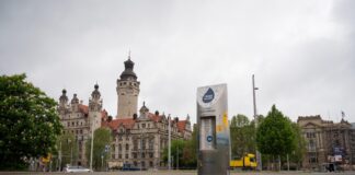 Brunno auf dem Leipziger Wilhelm-Leuschner-Platz