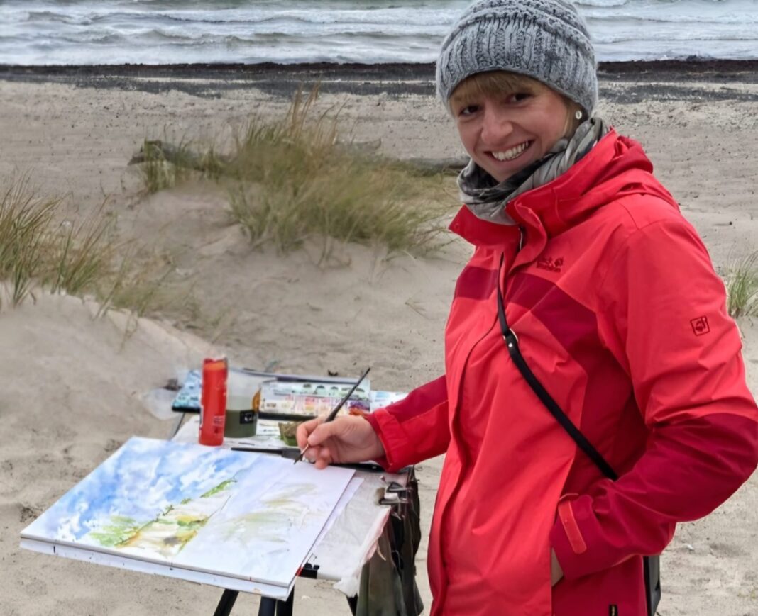 Stephanie Müller stellt in der Hospitalkapelle Grimma ihre Aquarelle aus.. Foto: privat Stephanie Müller stellt in der Hospitalkapelle Grimma ihre Aquarelle aus.. Foto: privat