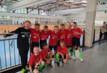 Das Team der Freien Grundschule Christian Felix Wei&szlig;e erspielte sich in D&ouml;beln einen guten vierten Platz. Foto: PM