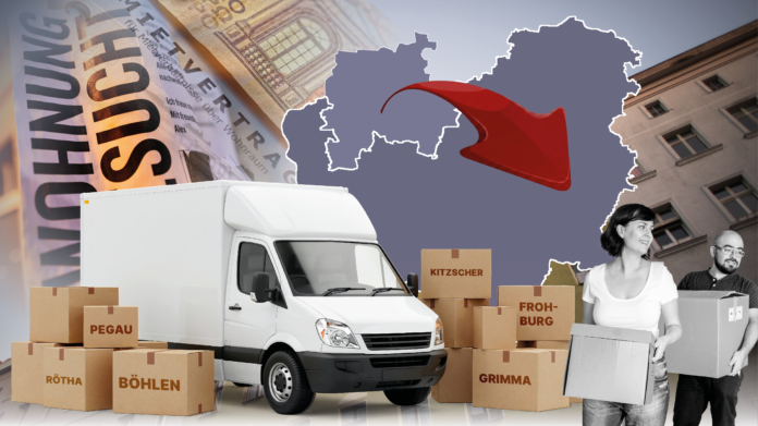 Aufgrund hoher Mieten in Leipzig weitet sich der Speckg&uuml;rtel aus: Immer mehr Menschen ziehen wegen g&uuml;nstigerer Preise und Homeoffice ins weitere Umland. Collage: Benjamin Winkler (Montage); Fotos: dpa, Magnific, imago, pixabay
