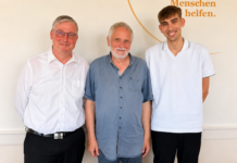 Spendenwelle rettet die Tafel Muldental Stefan Müller, Bürgermeister von Trebsen, ist Beisitzer, Christian Kamprad übernimmt den Vorsitz und neu im Vorstand ist Jonas Siegert, Stadtrat in Grimma (v.l.). Foto: Tafel Muldental