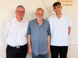 Stefan M&uuml;ller, B&uuml;rgermeister von Trebsen, ist Beisitzer, Christian Kamprad &uuml;bernimmt den Vorsitz und neu im Vorstand ist Jonas Siegert, Stadtrat in Grimma (v.l.). Foto: Tafel Muldental