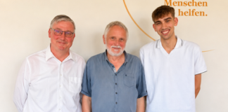 Stefan M&uuml;ller, B&uuml;rgermeister von Trebsen, ist Beisitzer, Christian Kamprad &uuml;bernimmt den Vorsitz und neu im Vorstand ist Jonas Siegert, Stadtrat in Grimma (v.l.). Foto: Tafel Muldental